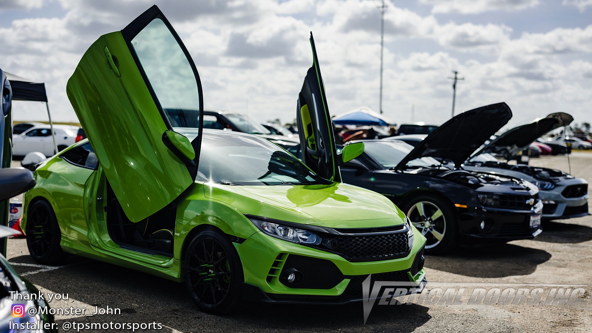 Honda Civic 2016-2021 4DR Lambo Door Conversion Kit by Vertical Doors Inc., VDCHC164DR, Honda, Civic, Honda Civic, SI, Civic SI, sedan, LX, EX, FC, FK, 10th Gen, Hatchback, Type R, 2016, 2017, 2018, 2019, 2021, Vertical Doors Inc, vertical door gang, Lambo Doors, Vertical Doors, door conversion, scissor doors, butterfly doors, wing doors, pic of the day, repost, Honda Civic Lambo Doors, Honda Civic Vertical Doors,