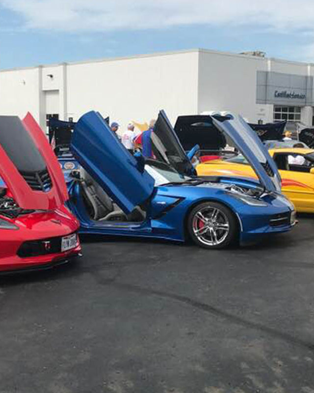 Corvette C7 with Door Conversion from Vertical Doors, Inc.