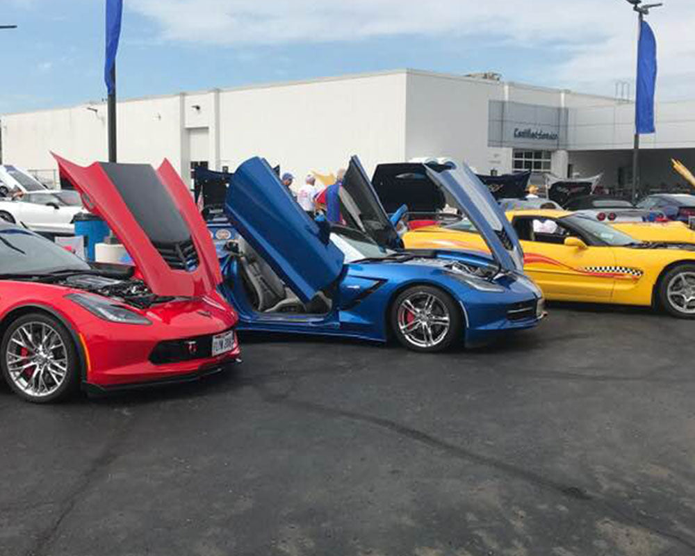 Corvette C7 with Door Conversion from Vertical Doors, Inc.