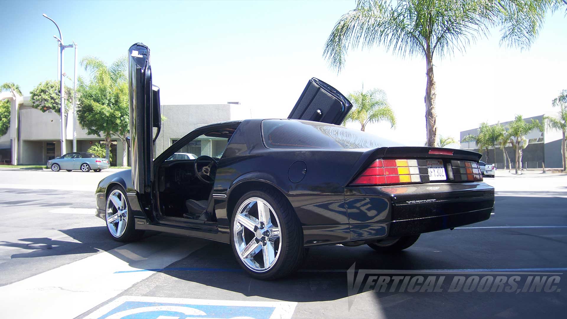 1982-1992 Chevrolet Camaro vertical door conversion by Vertical Doors, Inc., view 2