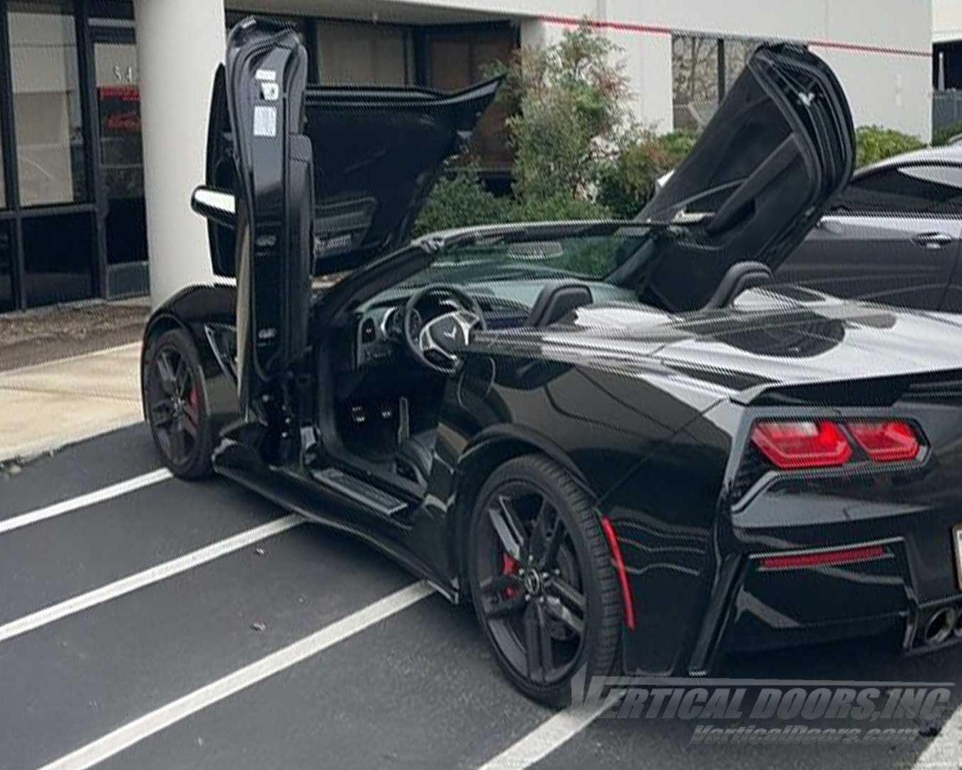 Noah W.
Los Angeles, CA
Vertical Doors Inc is the original name in the game when it comes to Lambo Doors. I had the pleasure of buying their kit for my 2014 C7. I highly recommend getting the install done by then as the process is quite extensive! They had me in and out in one day. No door gaps to speak of and the hinges feel smooth and strong. Don't try doing the kit at home, let the pros do it for you. They also gave me a deal on some beautiful true carbon fiber skirts made in house! Shout out to their si