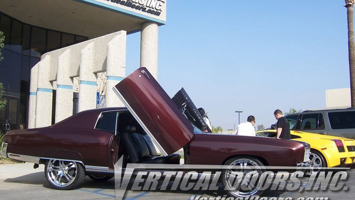 1970-1972 Chevrolet Monte Carlo vertical door conversion by Vertical Doors, Inc.