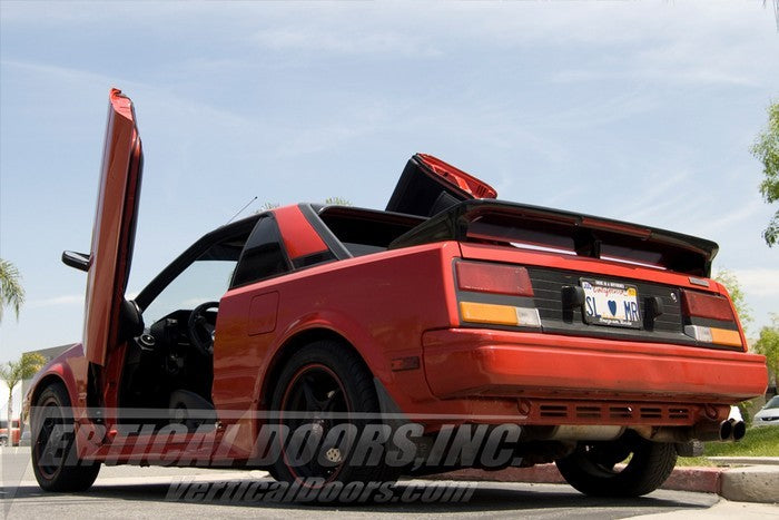 lambo doors, vertical doors, door conversion, scissor doors, butterfly doors, wing doors, Toyota MR2/MRS 1984-1989 2DR lambo doors, Toyota MR2/MRS 1984-1989 2DR vertical doors, Toyota MR2/MRS 1984-1989 2DR door conversion, Toyota MR2/MRS 1984-1989 2DR scissor doors, Toyota MR2/MRS 1984-1989 2DR butterfly doors, Toyota MR2/MRS 1984-1989 2DR wing doors,
