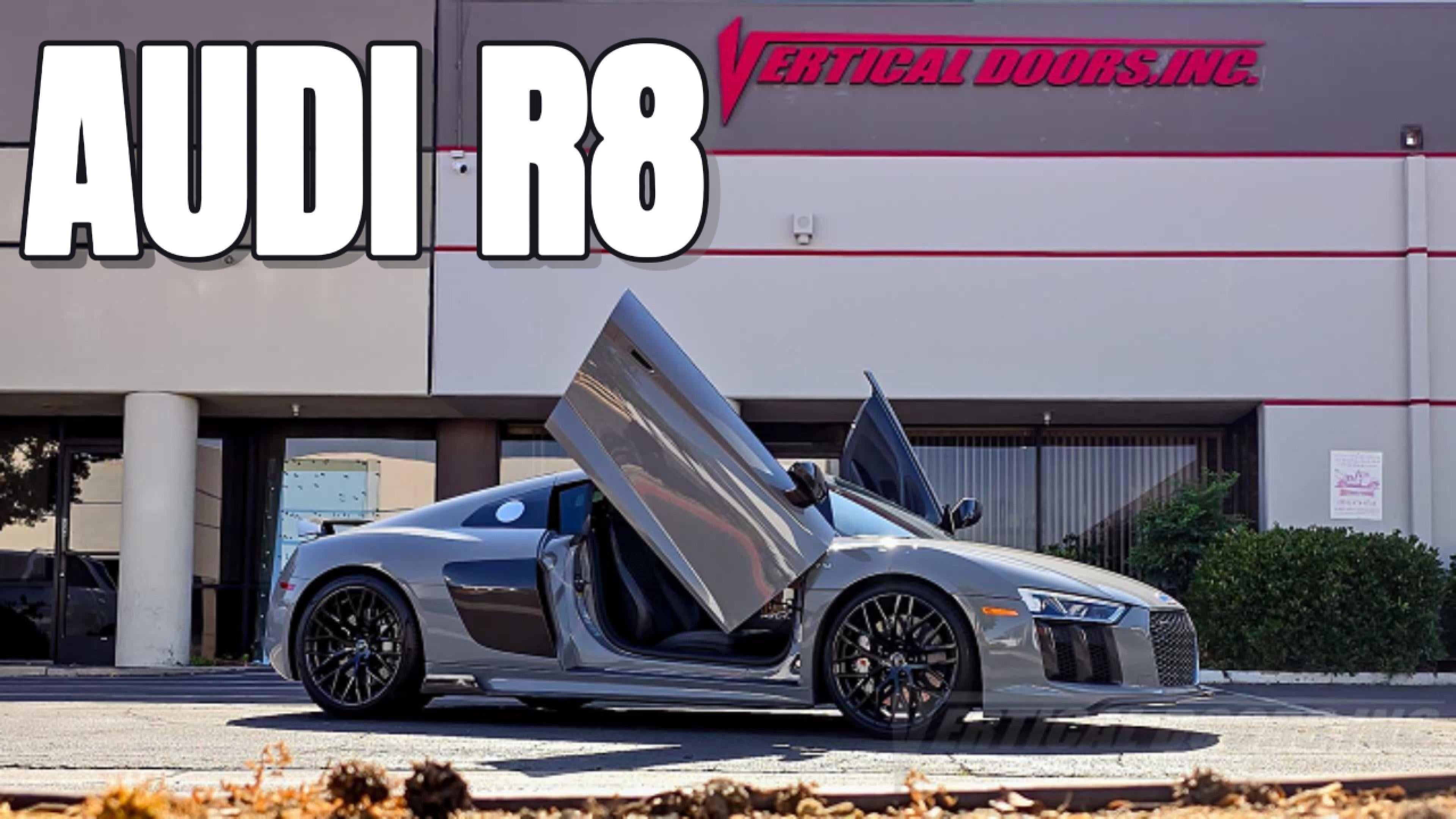 Transform your Audi R8 into a true showstopper with Vertical Lambo Doors by Vertical Doors, Inc.!
