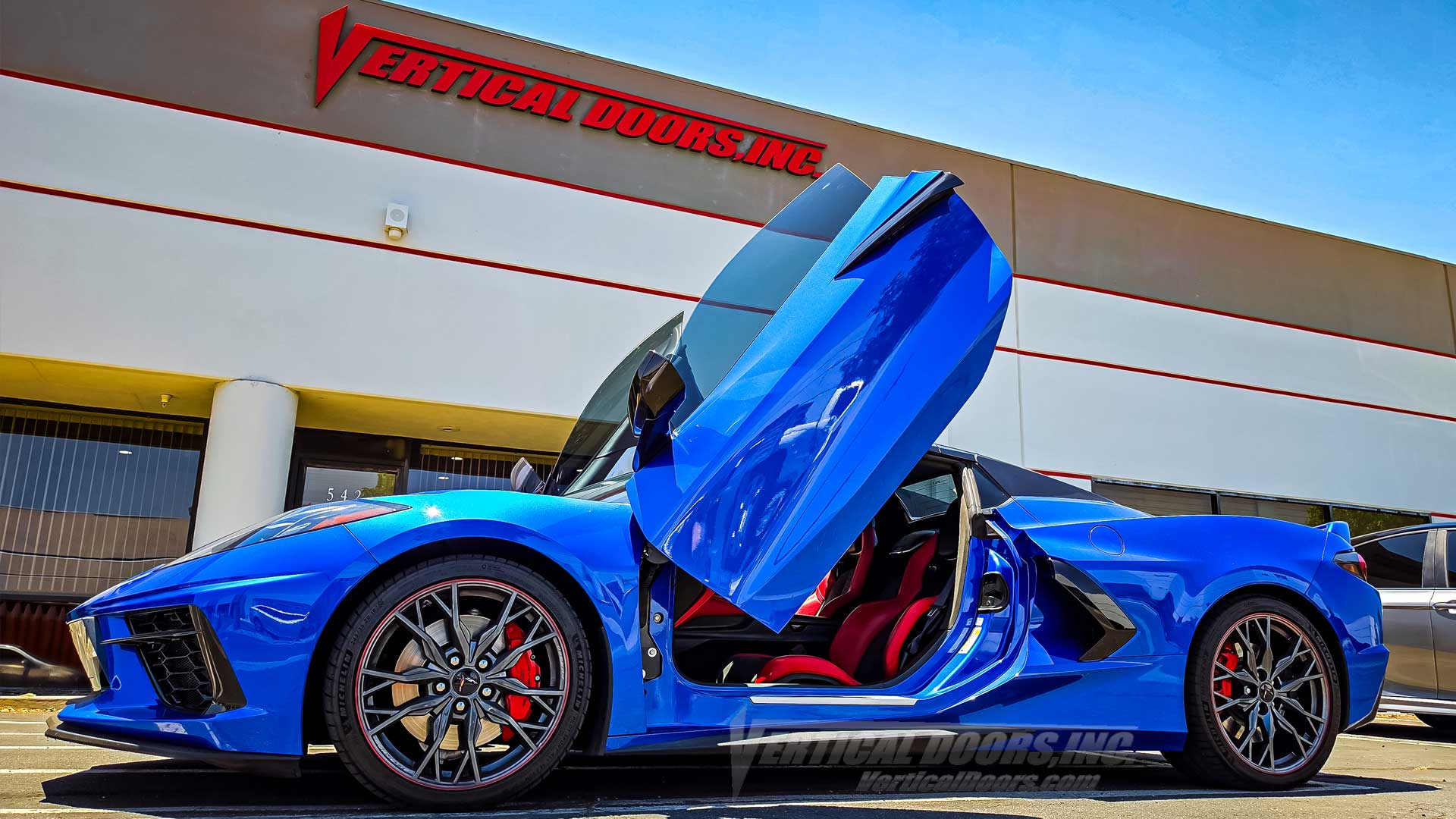 Chevrolet Corvette C8 Vertical Door Conversion Kit VDCCHEVYCORC820 installed by Vertical Doors, Inc.  6526