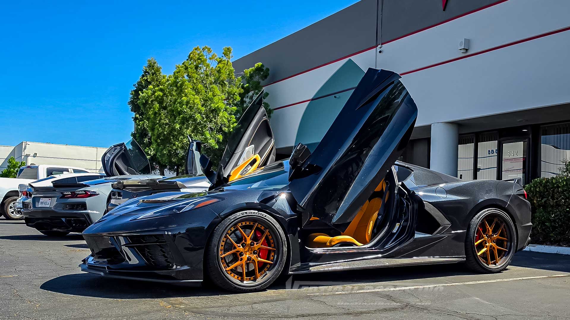 Edgar’s Chevrolet Corvette C8 Gets Vertical Door kit and Type-ZR1 Carbon Fiber Hood by Vertical Doors, Inc.  5826