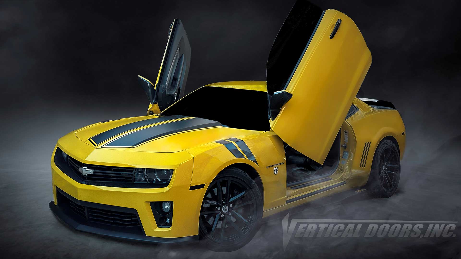 Check out Kole's @thebeecamaro Chevrolet Camaro from Texas featuring Door Conversion kit by Vertical Doors Inc. AKA "Lambo Doors"