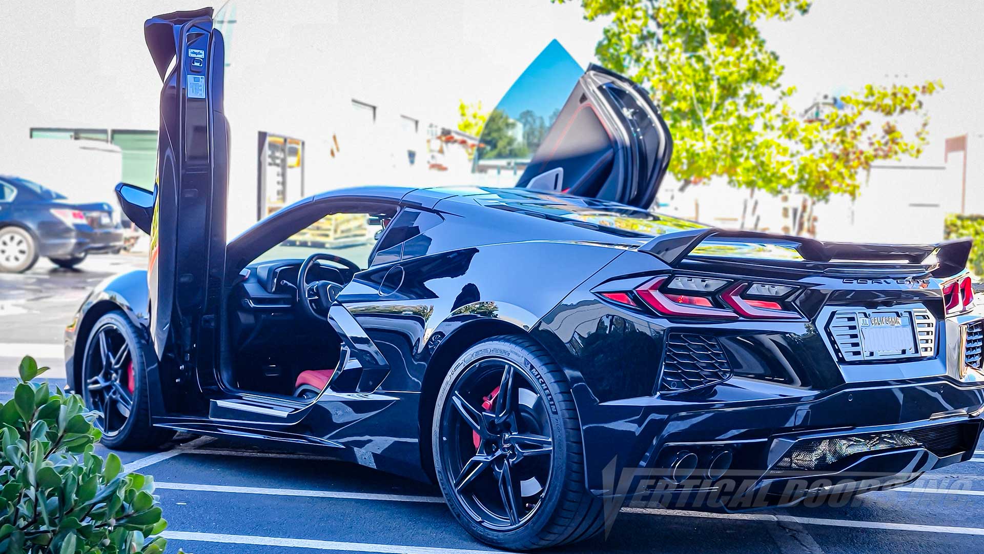 Chevrolet Corvette C8 Vertical Lambo Doors Conversion kit by Vertical Doors, Inc. installed 11/2023
