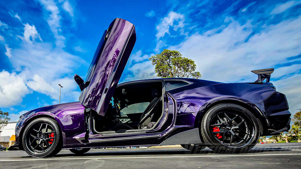 @fallen_angel1598 Chevrolet Camaro showing off a Vertical Door Conversion Kit by the BEST, Vertical Doors, Inc.&nbsp;