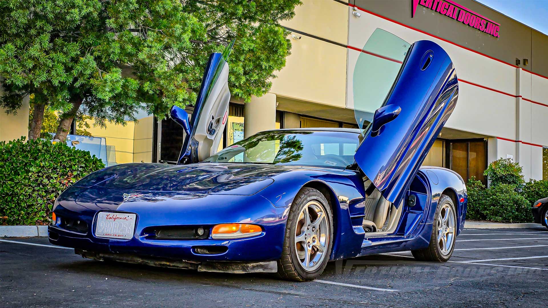 Henry’s Chevrolet Corvette C5 from California featuring Vertical Door conversion kit by Vertical Doors, Inc. AKA "Lambo Doors"