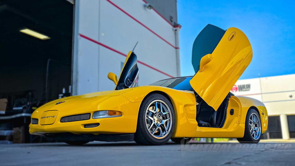 Robert’s Corvette C6 Pulls Up in Style to Vertical Doors Inc. HQ