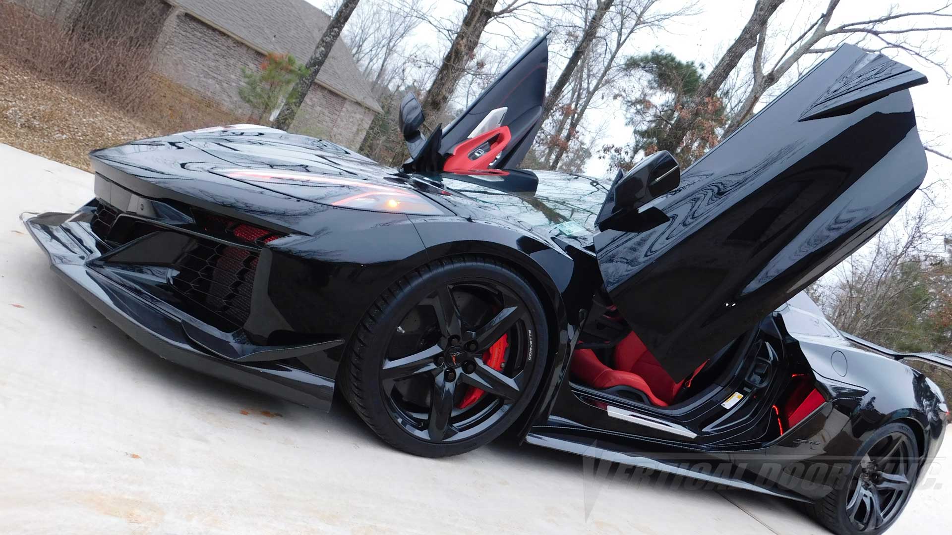 Installer | Jones Services | Haughton, LA | Chevrolet Corvette C8 Z06 just got a ton of upgrades including a lambo door kit from Vertical Doors, Inc.