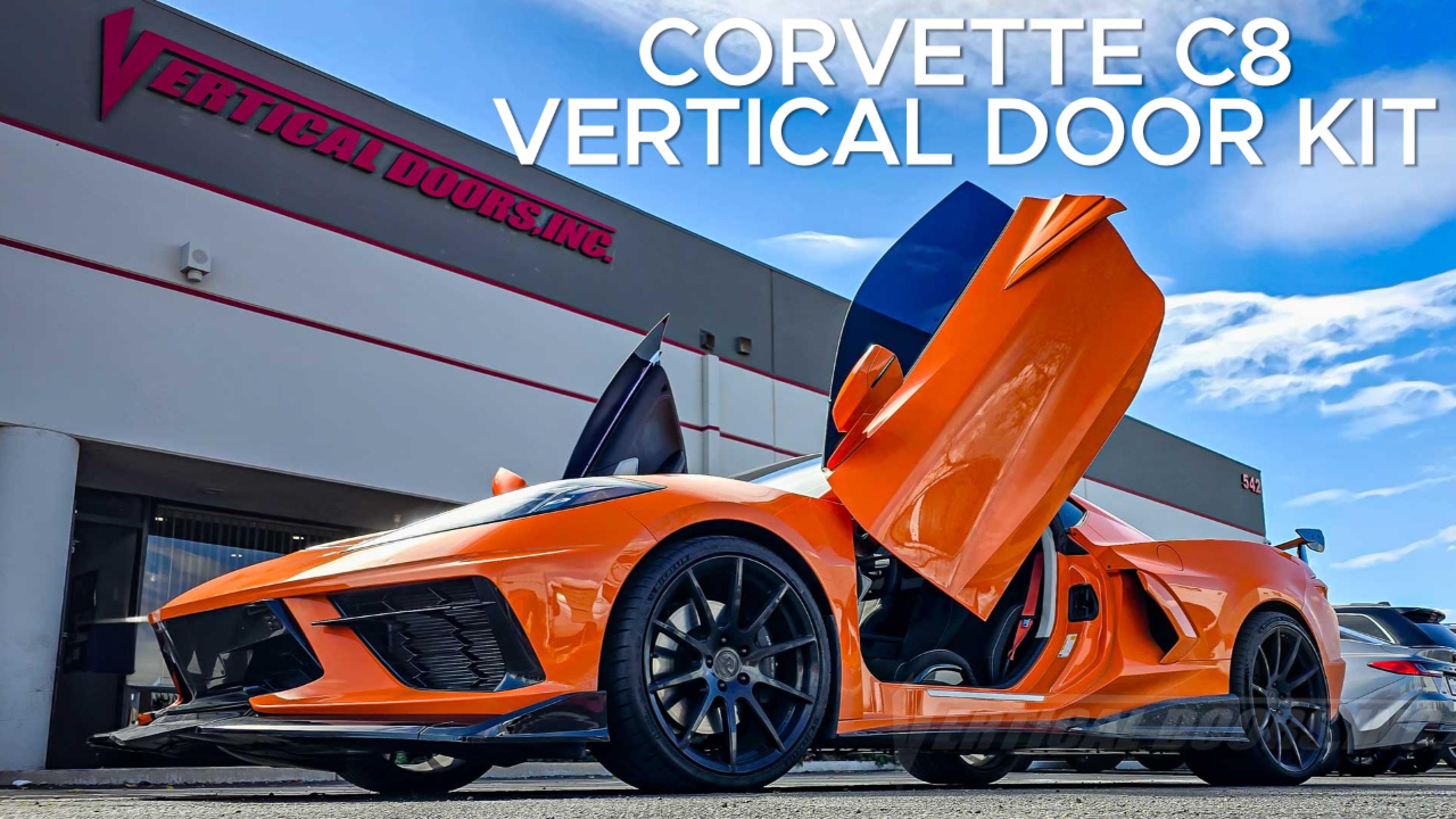 @botello3151 Chevrolet Corvette C8 just got a set of Lambo Doors installed by the best manufacturer in the industry, Vertical Doors, Inc., in California. 31725