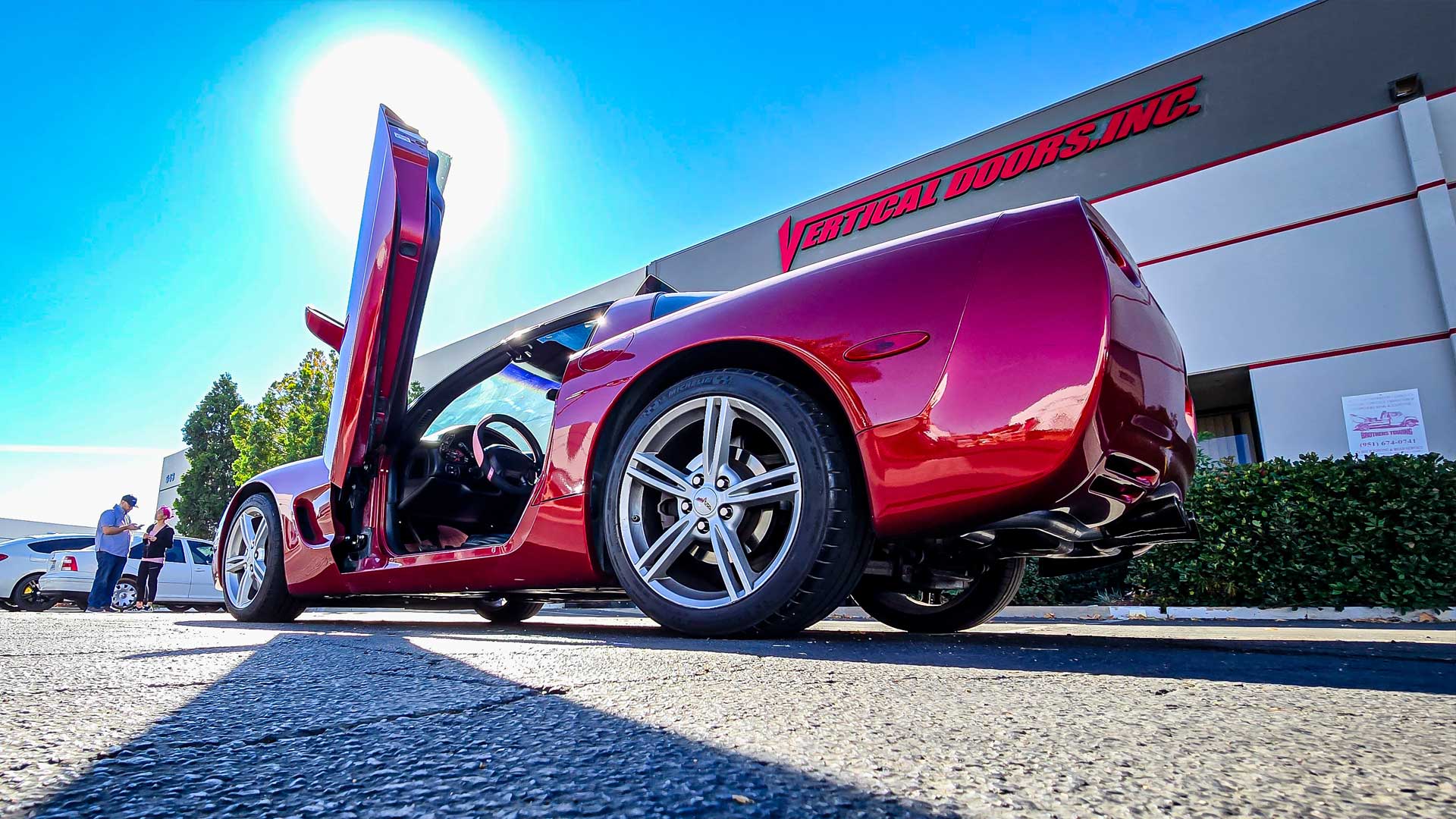 @cuppycakecutie Chevrolet Corvette C5 from California with vertical lambo door conversion kit by Vertical Doors, Inc.