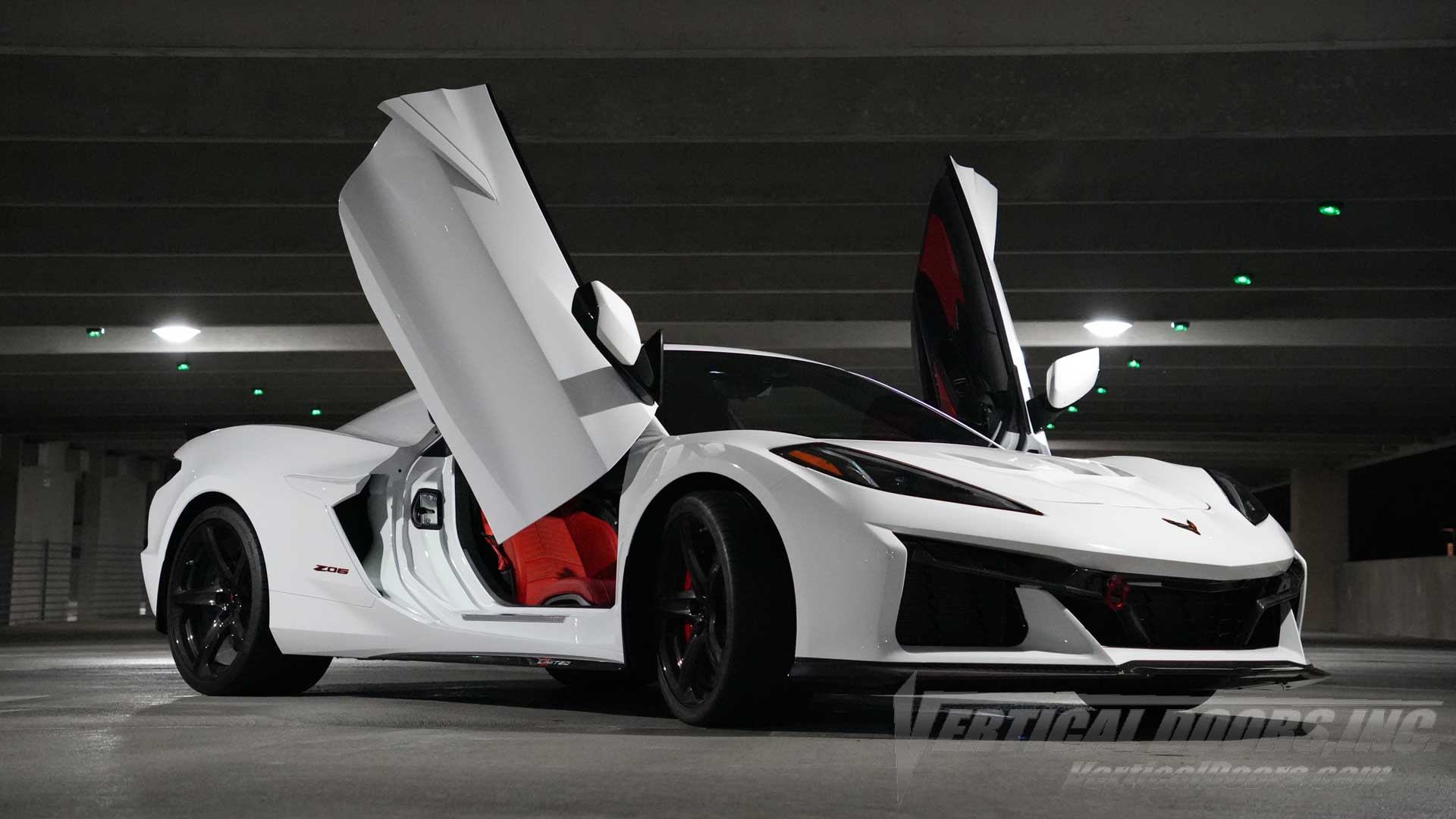 missc8corvette Chevrolet Corvette C8 Z06 from California showing off his Vertical Door Conversion kit from Vertical Doors, Inc., VDCCHEVYCORC823Z06, 