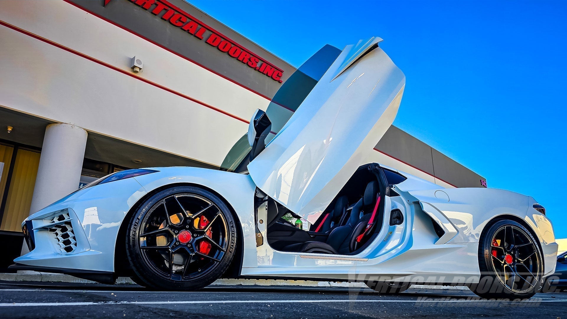 From TX to CA, when you want the best Vertical Door kit for your Corvette C8.