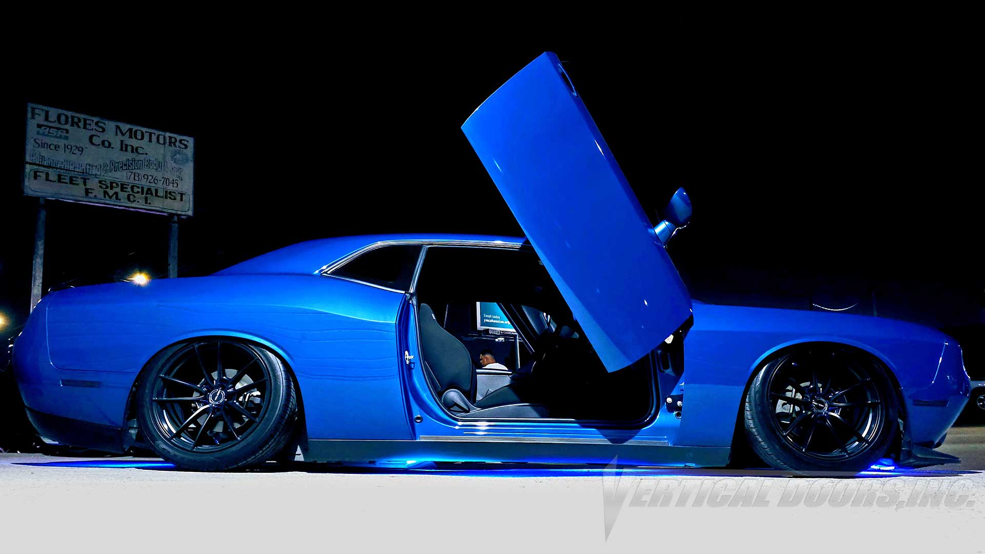 Check out @darkseid_345 Dodge Challenger featuring Vertical Doors, Inc. door conversion kit. AKA "Lambo Doors"