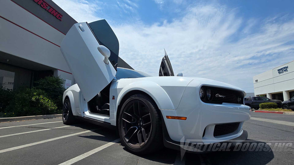 Raymond’s Dodge Challenger Gets the Ultimate Upgrade with a Lambo Door Kit by Vertical Doors, Inc.! 71725
