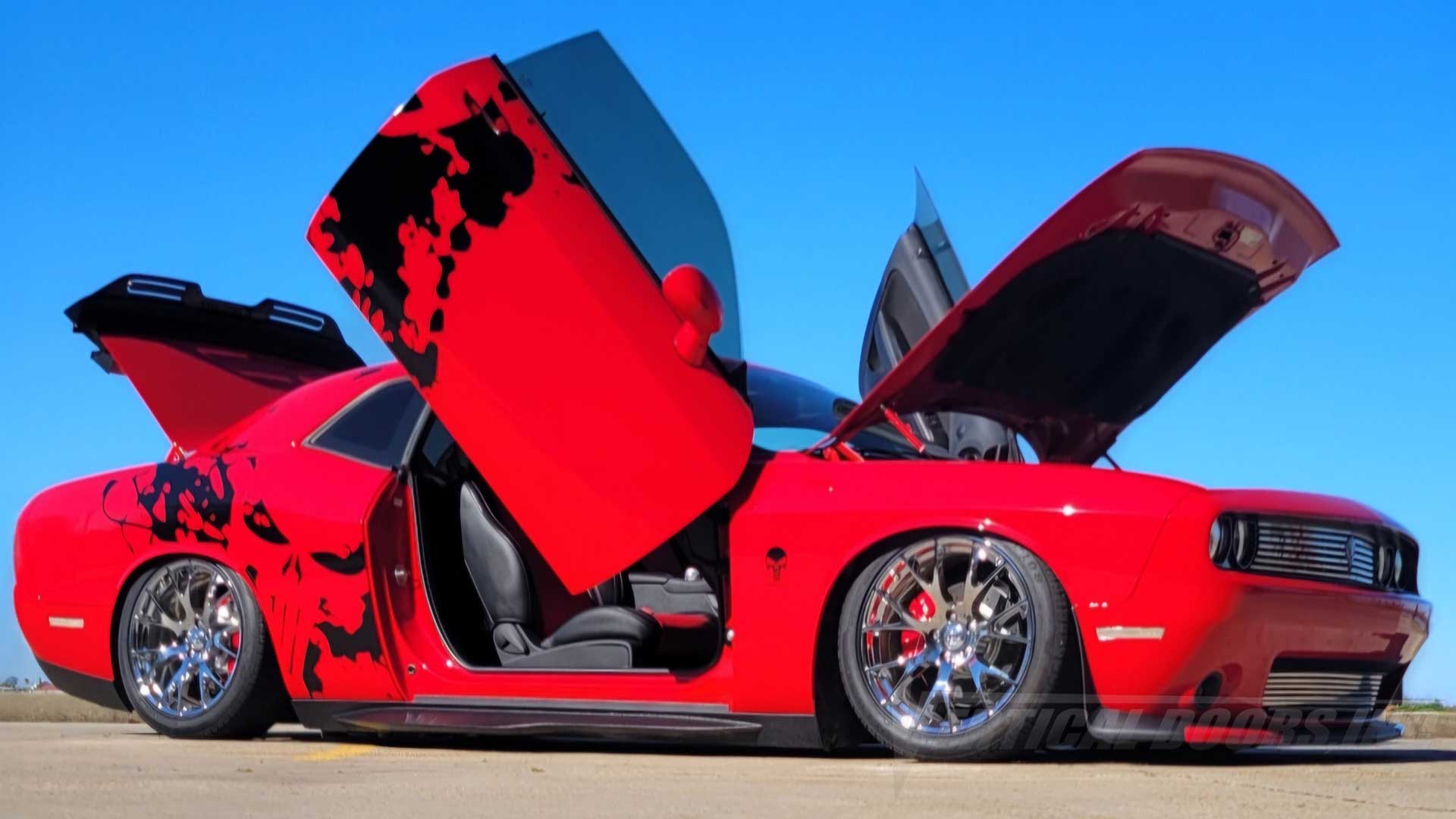 Meet Brent’s Dodge Challenger from Mississippi!  Brent took his 2023 Dodge Challenger SXT to the next level by installing a Lambo door kit from Vertical Doors, Inc.