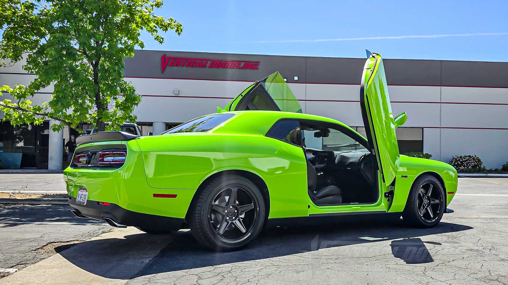 David's Epic Dodge Challenger Lambo Door Conversion by Vertical Doors, Inc.
