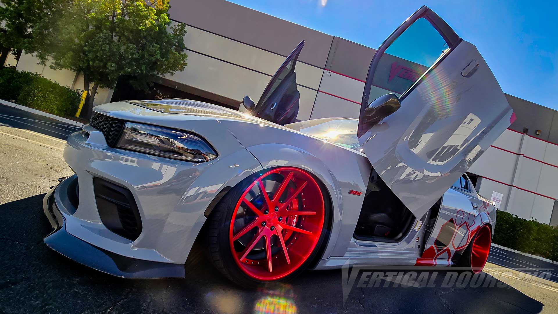 @smokinwb_6.4 Dodge Charger from California featuring lambo door conversion kit by Vertical Doors, Inc. 92624
