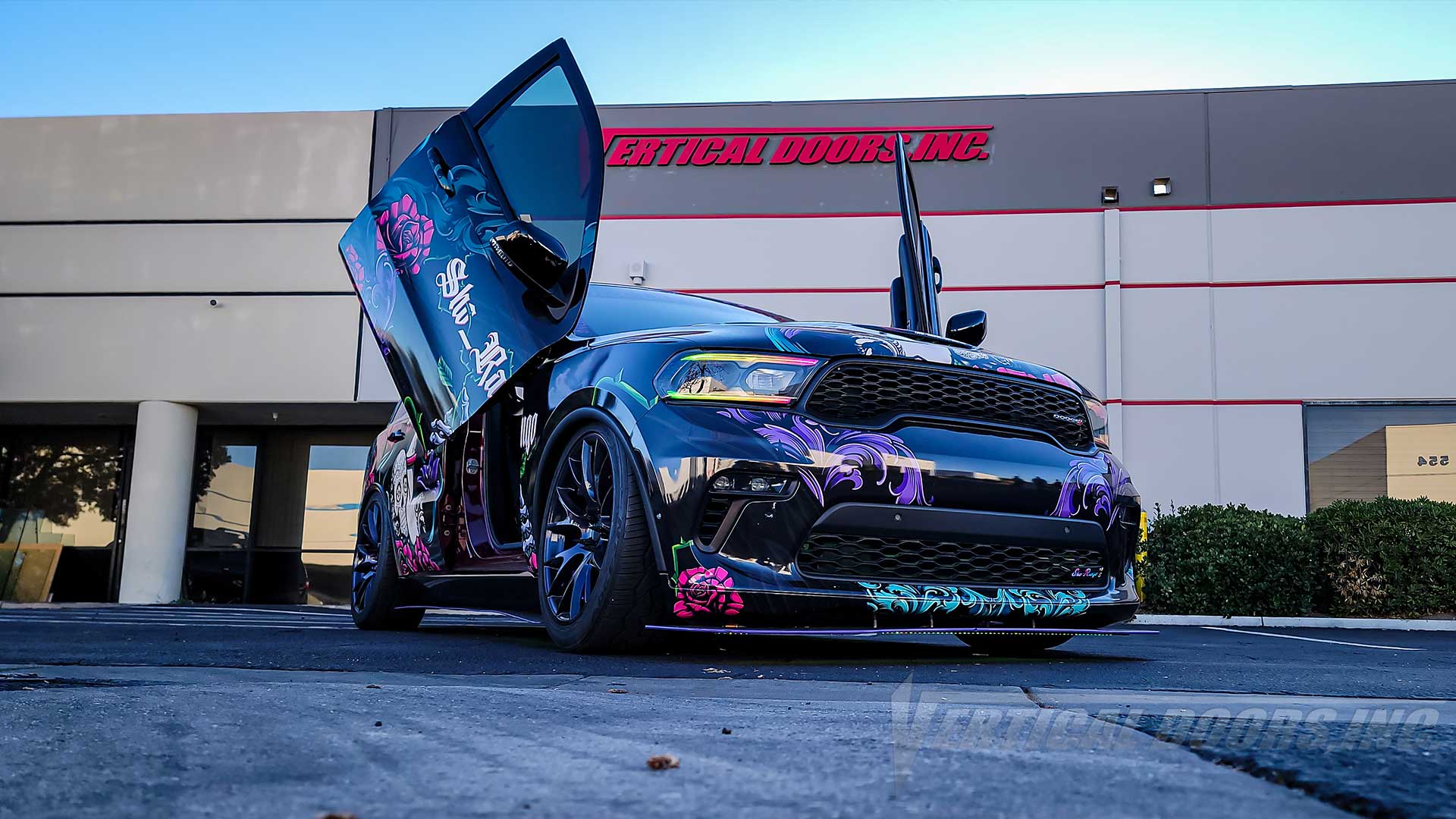 Check out @sho_rango Dodge Durango showing off Vertical Lambo Door kit by Vertical Doors, Inc.