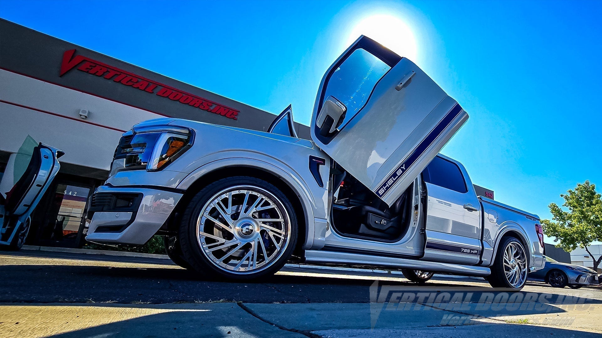 Ford F-150 Shelby Transformed by Vertical Doors, Inc. | A Lambo Door Conversion Done in Lake Elsinore CA.