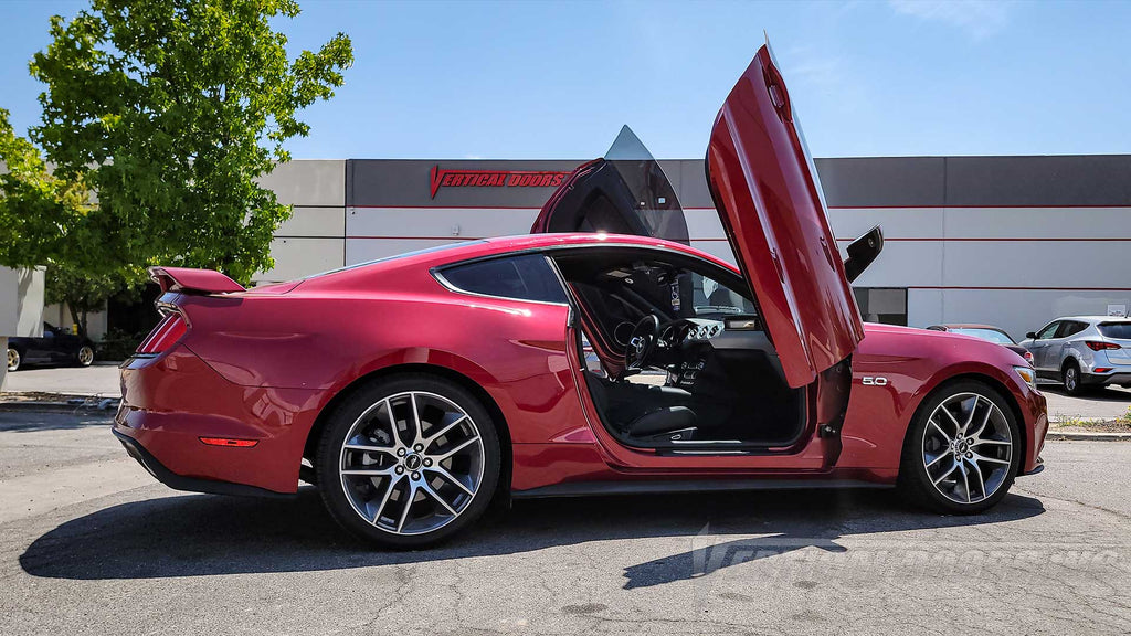The Ultimate Ford Mustang Upgrade: Vertical Lambo Doors Conversion Kit by Vertical Doors, Inc.
