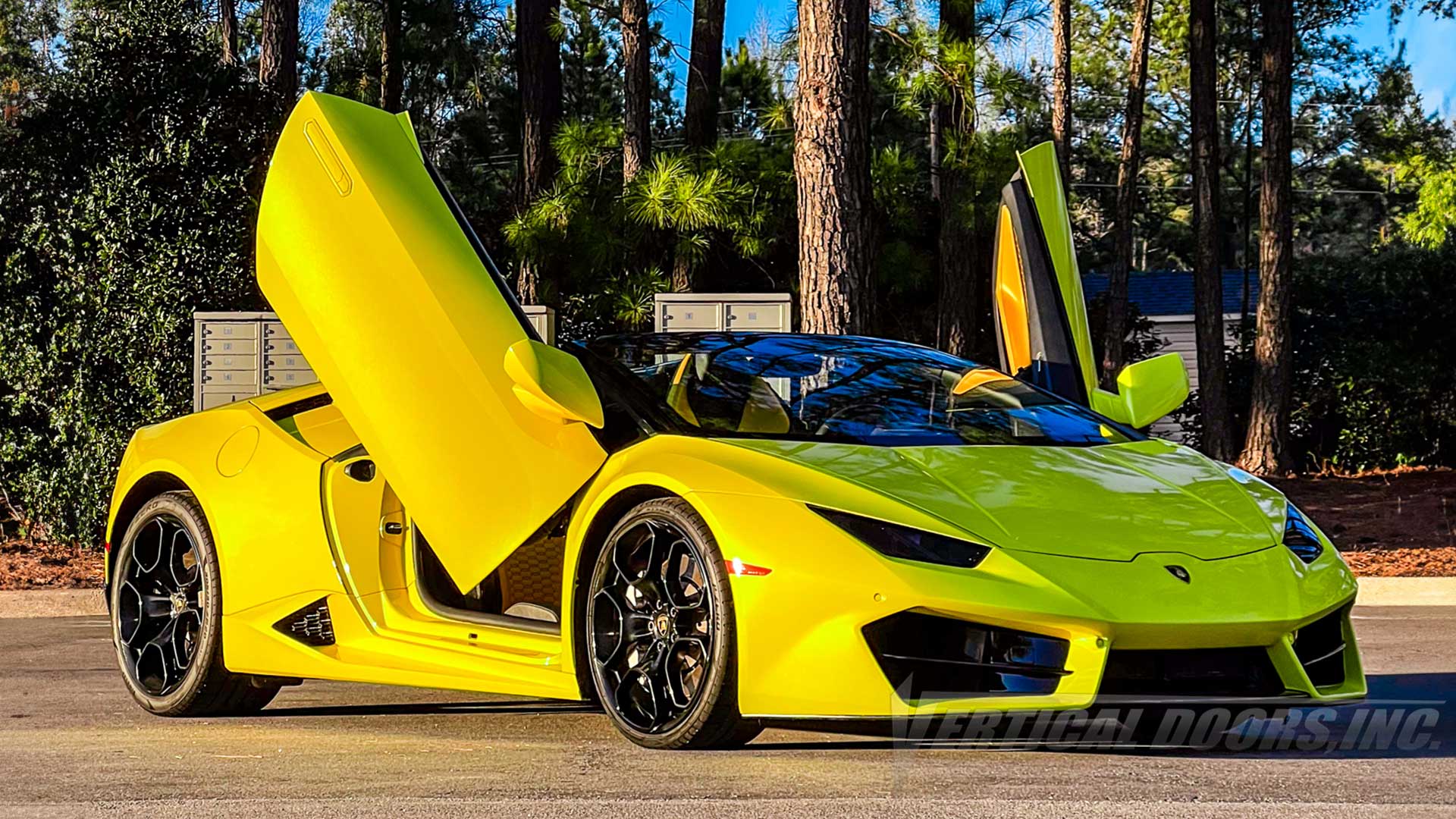 Installer | Tesla Mods NC | Raleigh, NC | Lamborghini Huracan featuring Vertical Doors, Inc. lambo door conversion kit.