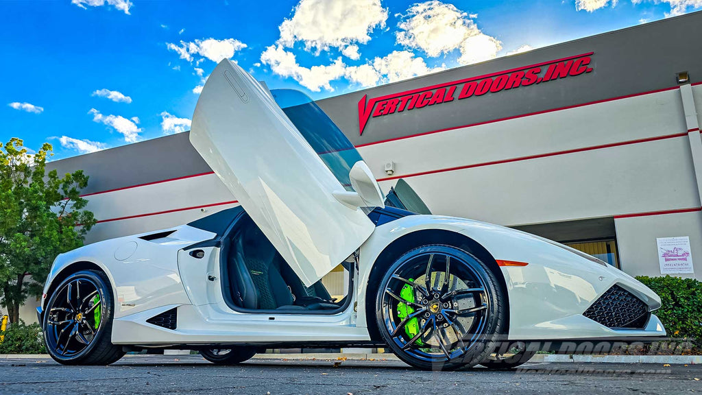 Lucas’ Lamborghini Huracán Transformed with a Vertical Doors, Inc. Lambo Door Conversion Kit
