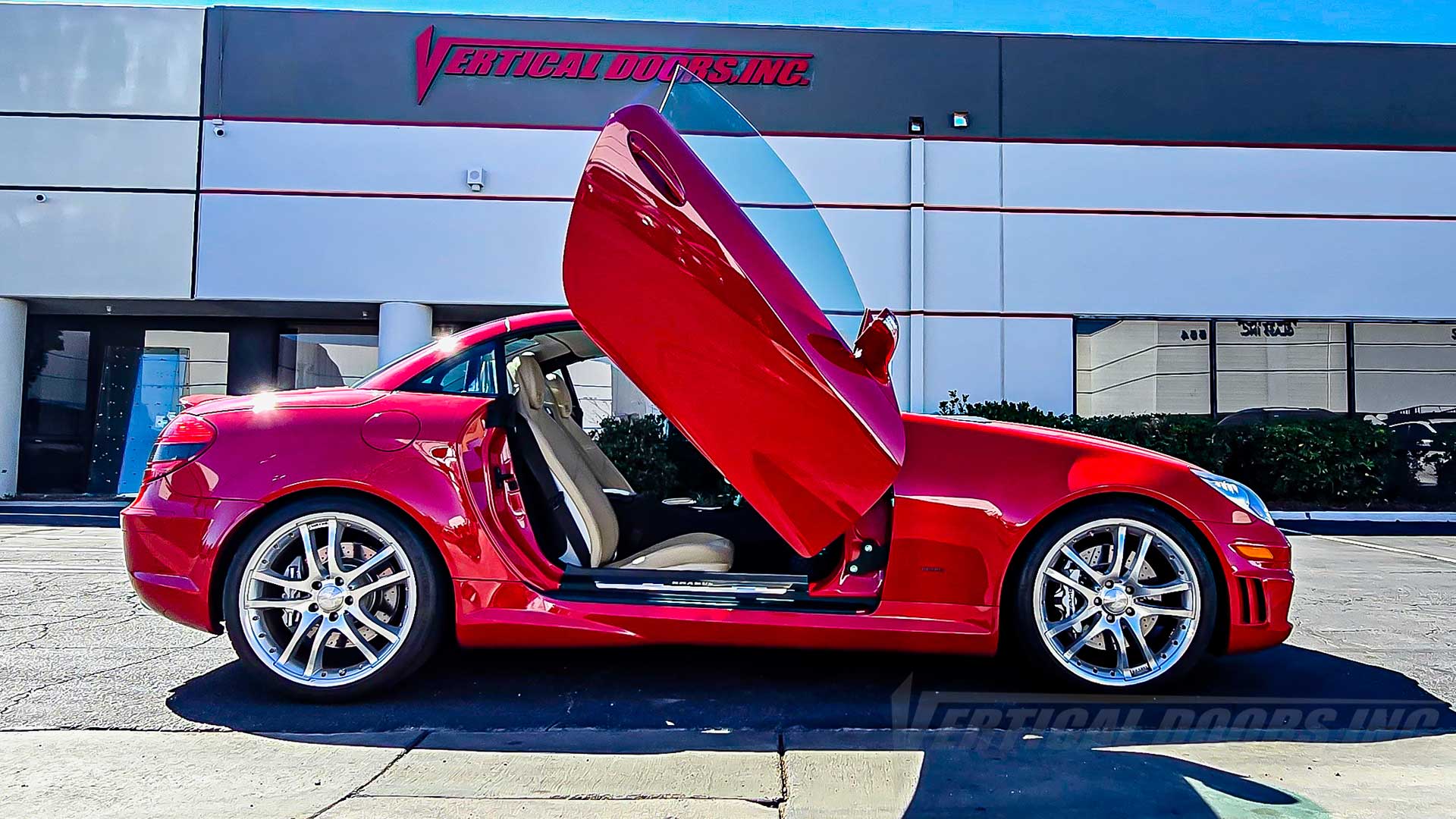 Mercedes-Benz SLK sporting the BEST lambo door conversion kit in the market by Vertical Doors, Inc.&nbsp;