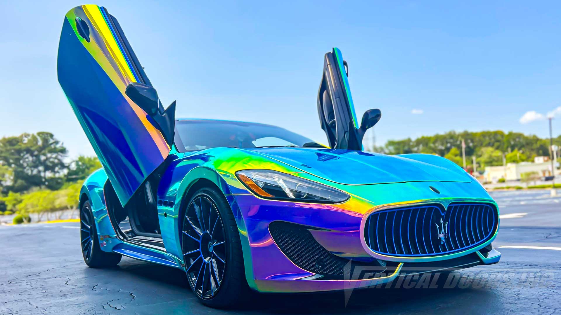 Installer | Mad Creations ATL | Atlanta, GA | Maserati GranTurismo featuring Vertical Lambo Doors Conversion Kit by Vertical Doors, Inc.