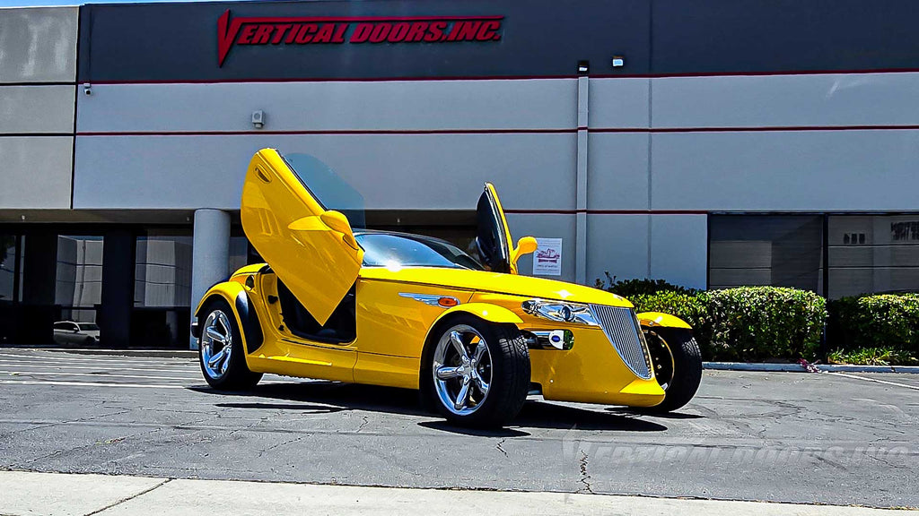 Plymouth Prowler 1997-2002 from Nevada featuring Lambo Door Conversion Kit by Vertical Doors Inc., manufactured and installed by Vertical Doors, Inc.