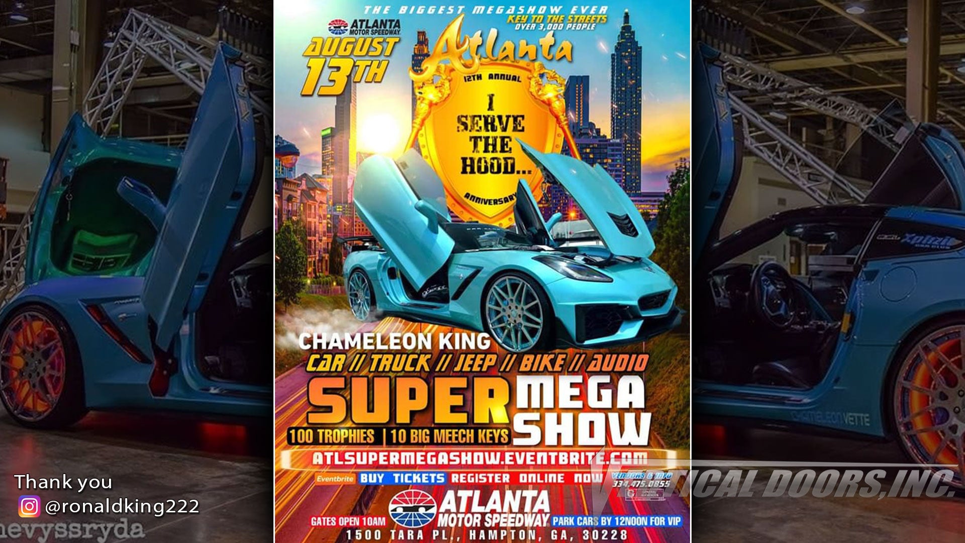 Car Show | 8/13/22 | GA | @atlantamotorspeedway  Atlanta Super Mega show | @ronaldking222 Chevrolet Corvette C7
