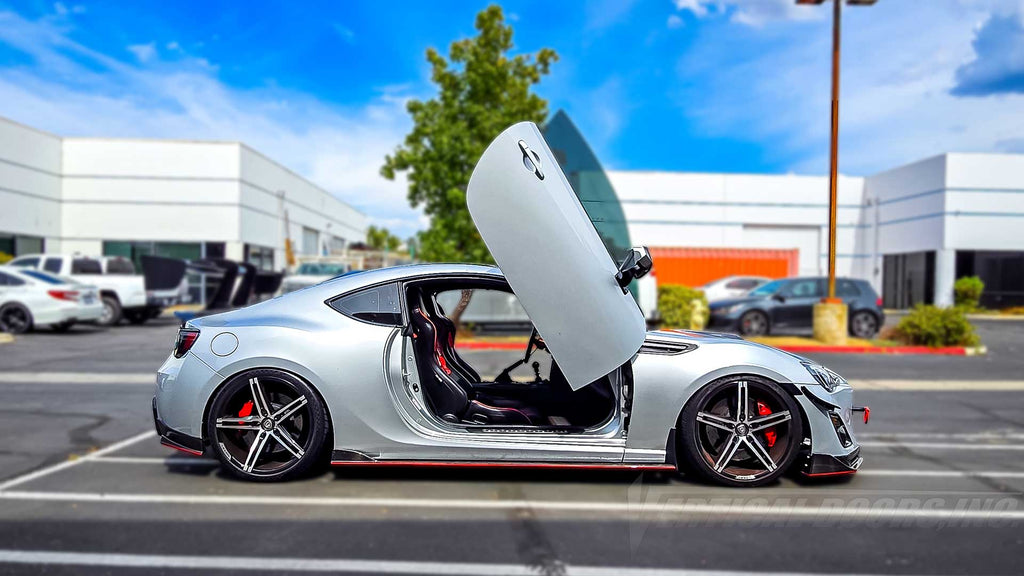 Rodrigos Toyota 86 from Arizona with a new Lambo Doors Kit by the BEST, Vertical Doors, Inc., in Lake Elsinore CA. 91725