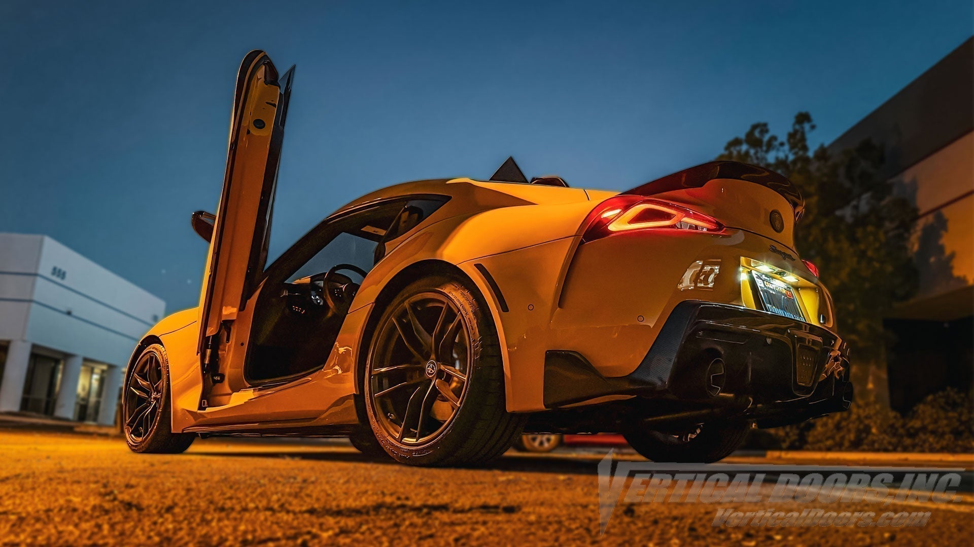 Toyota GR Supra MKV Gets the Vertical Doors, Inc. Upgrade, Right Here in Lake Elsinore, CA! 122525