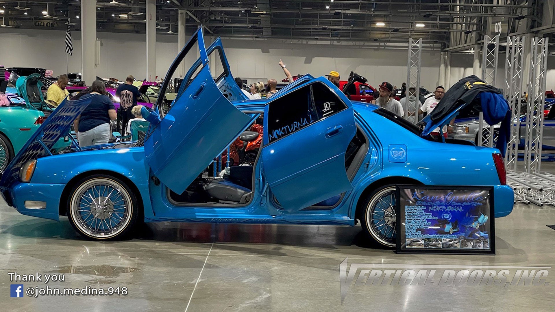 Check out John's "kandyville" Cadillac Deville from San Antonio, TX featuring Vertical Doors, Inc., vertical lambo door conversion kit.