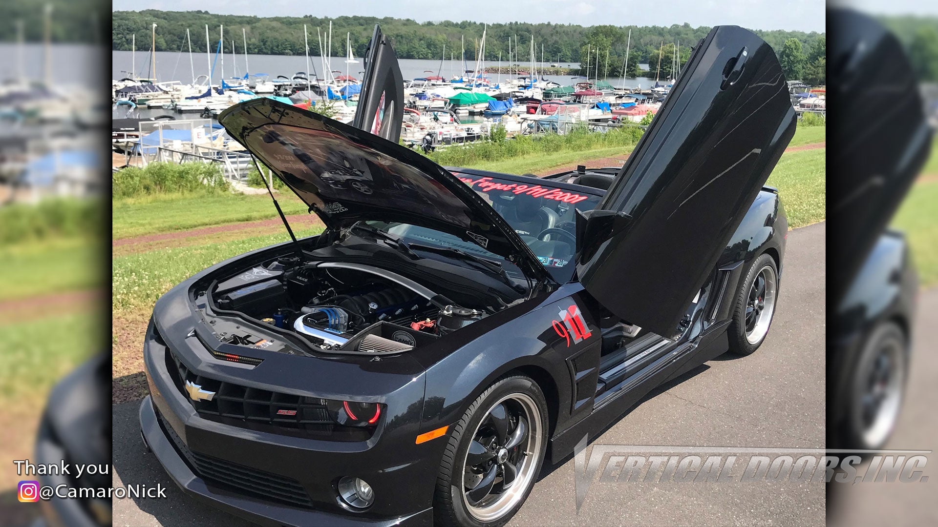 Check out Nick's @CamaroNick Chevrolet Camaro from California featuring Vertical Lambo Doors Conversion Kit from Vertical Doors, Inc.