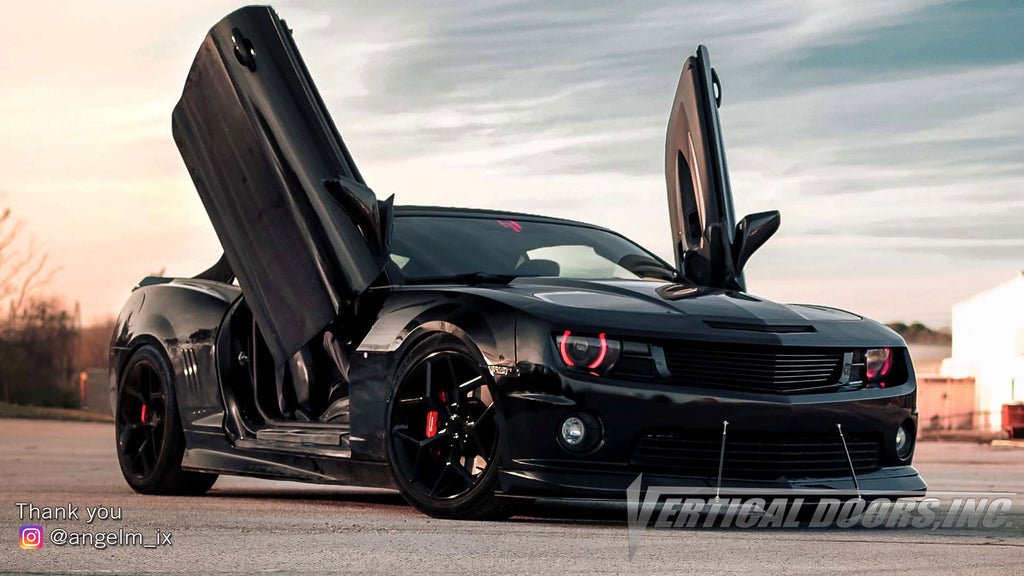 Check out Angel's @angelm_ix Chevrolet Camaro from Alabama with Vertical Lambo Doors Conversion Kit for Vertical Doors, Inc.