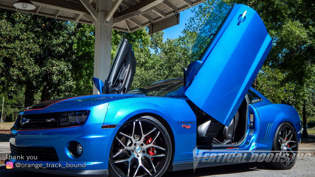 Check out Derek's @orange_track_bound Chevrolet Camaro Hot Wheels Special Edition from Georgia featuring Vertical Lambo Doors Conversion Kit from Vertical Doors, Inc.