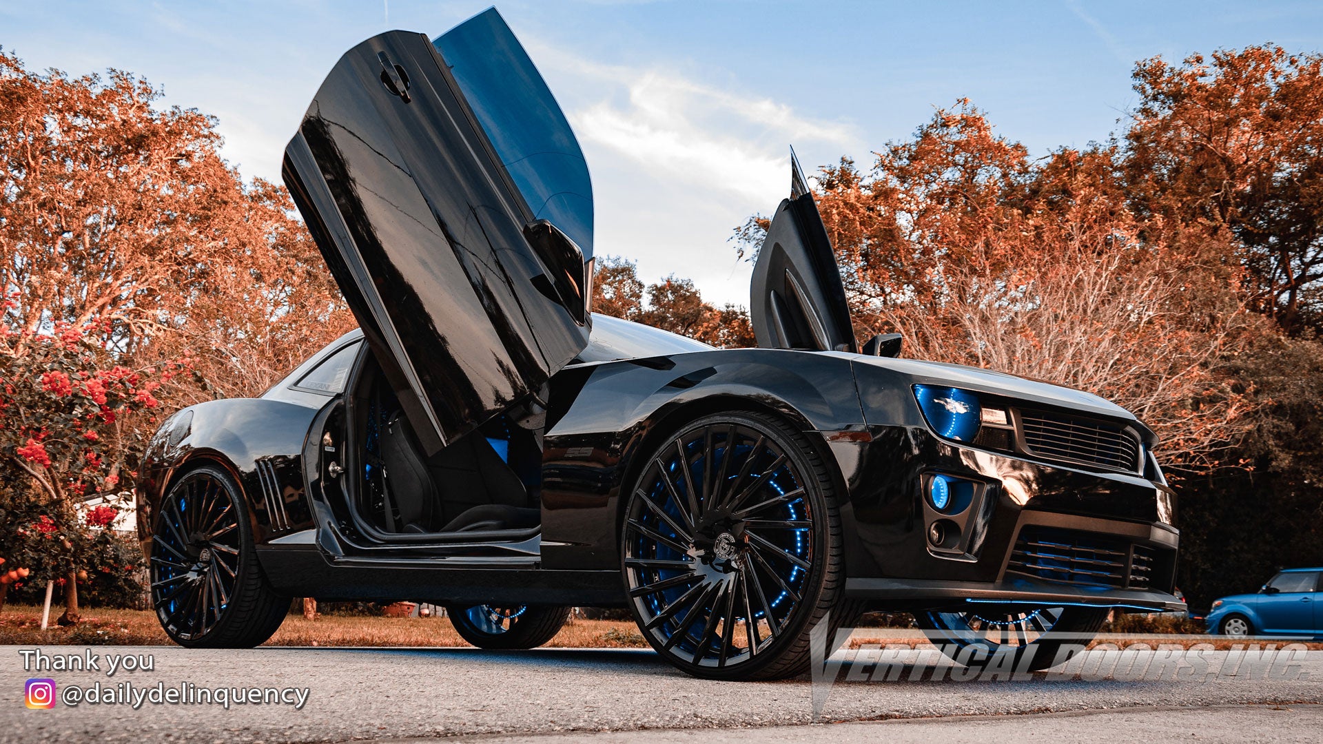 Installer | Delinquent Designz LLC | Central Florida | Chevrolet Camaro featuring Vertical Lambo Doors Conversion Kit by Vertical Doors, Inc.