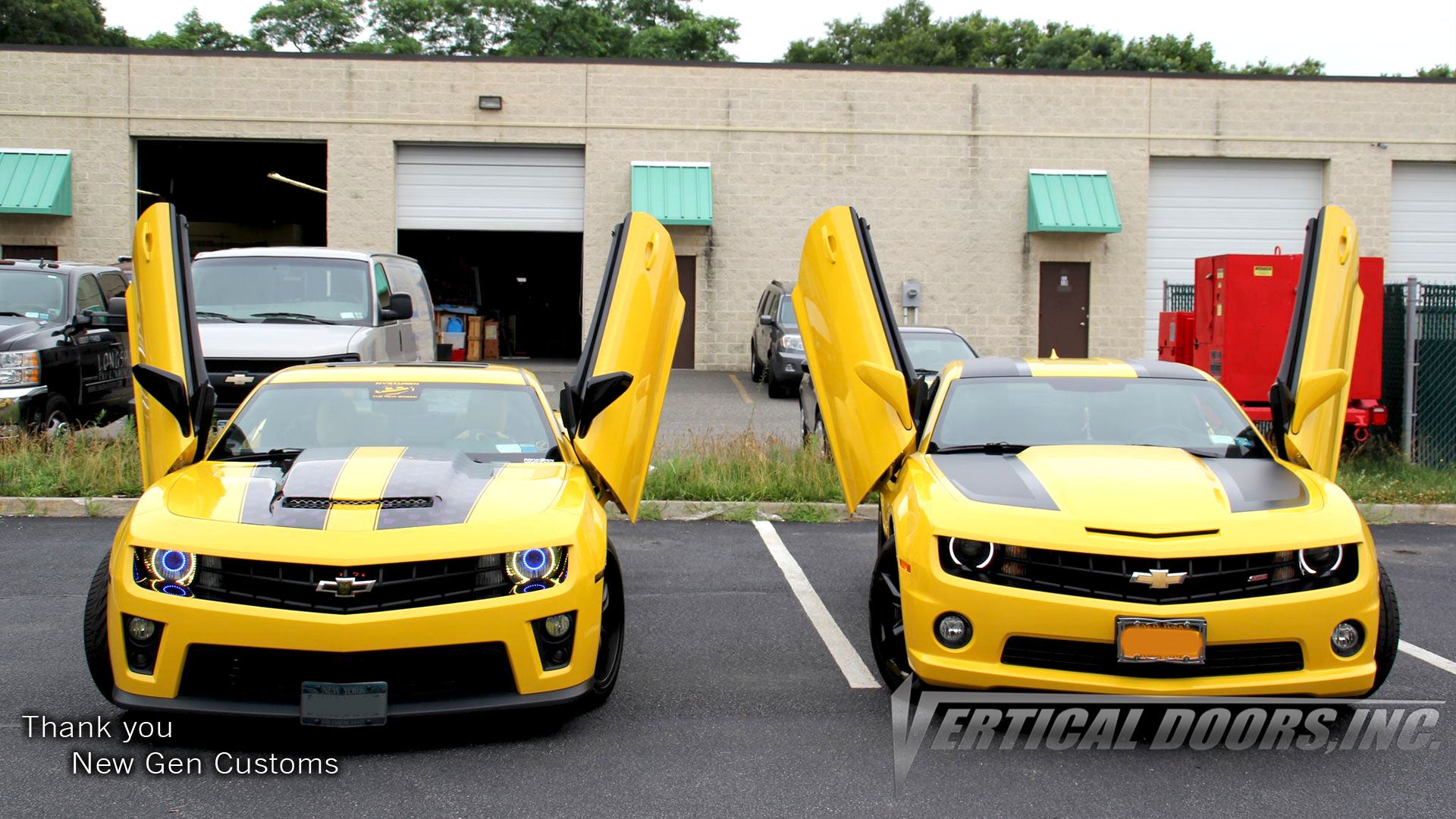 Installer | NewGen Customs| Holbrook, NY | 5th Gen Chevrolet Camaro with Vertical Lambo Doors Conversion Kit for Vertical Doors, Inc.