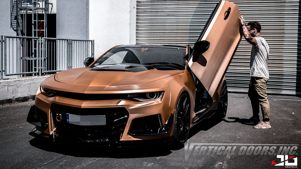 Check out Roberto's 6th Gen Chevrolet Camaro with Vertical Lambo Doors Conversion Kit for Vertical Doors, Inc.