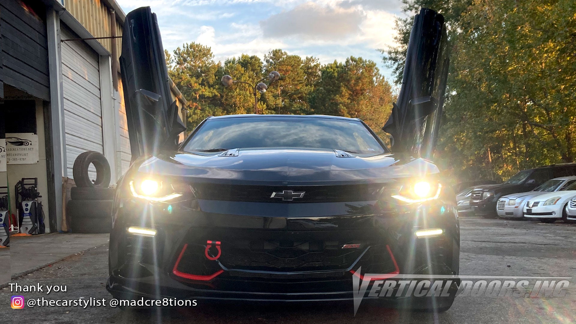 Installer | Mad Creations ATL | Atlanta, GA | Chevrolet Camaro featuring Vertical Lambo Doors Conversion Kit by Vertical Doors, Inc.