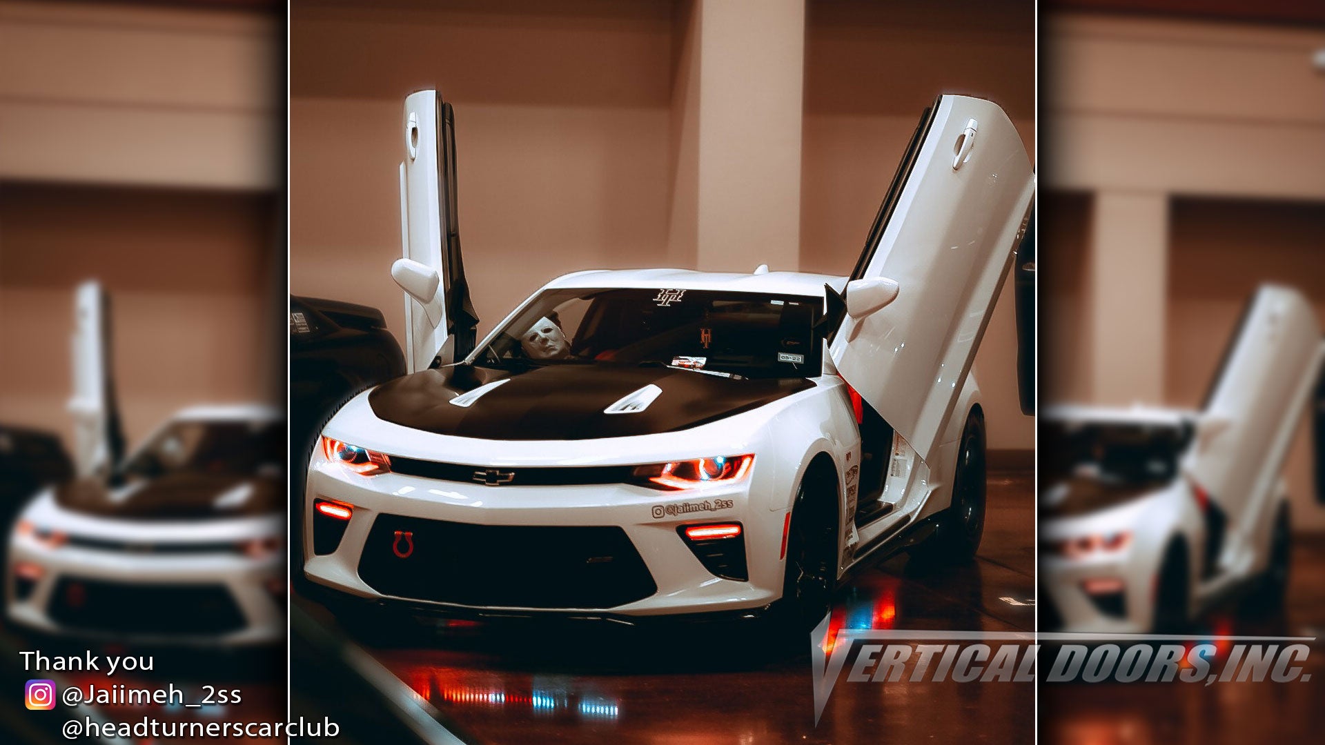Jaime's @Jaiimeh_2ss Chevrolet Camaro from Texas featuring Vertical Doors, Inc., vertical lambo doors conversion kit.