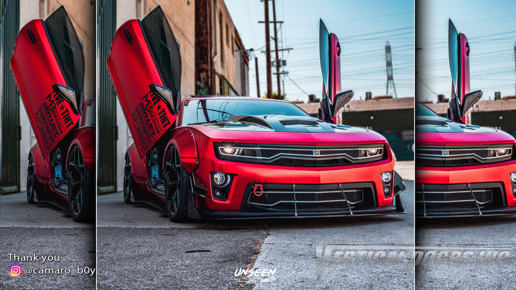 Check out @camaro_b0y Chevy Camaro from California featuring Vertical Lambo Doors Conversion Kit by Vertical Doors, Inc.