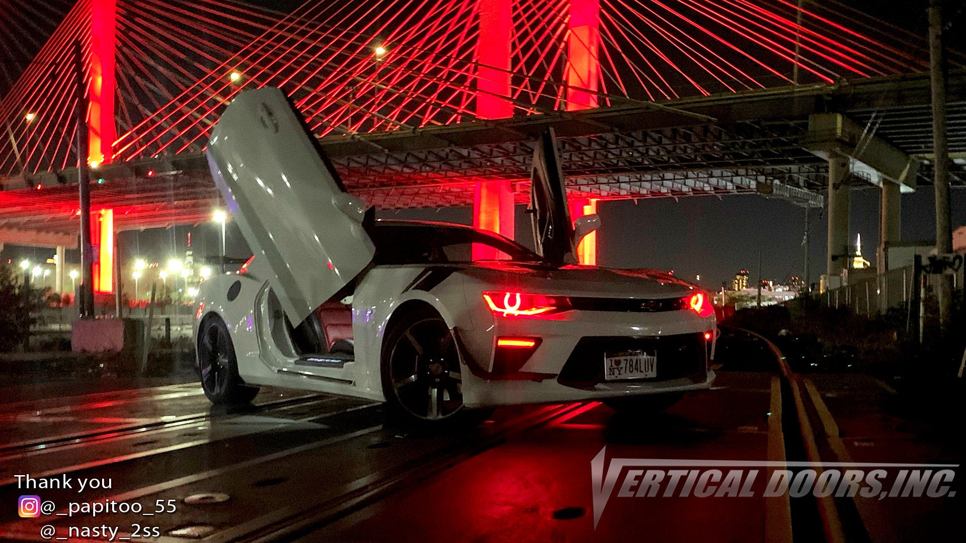 Check out Chris's 6th Gen Chevrolet Camaro from New York with Vertical Lambo Doors Conversion Kit for Vertical Doors, Inc.