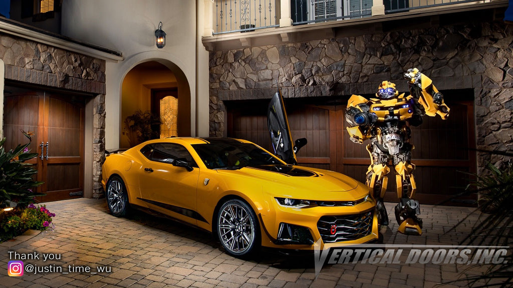 Check out Justin's 6th Gen Chevrolet Camaro from @HealingLittleHeroesFoundation California with Vertical Lambo Doors Conversion Kit for Vertical Doors, Inc.