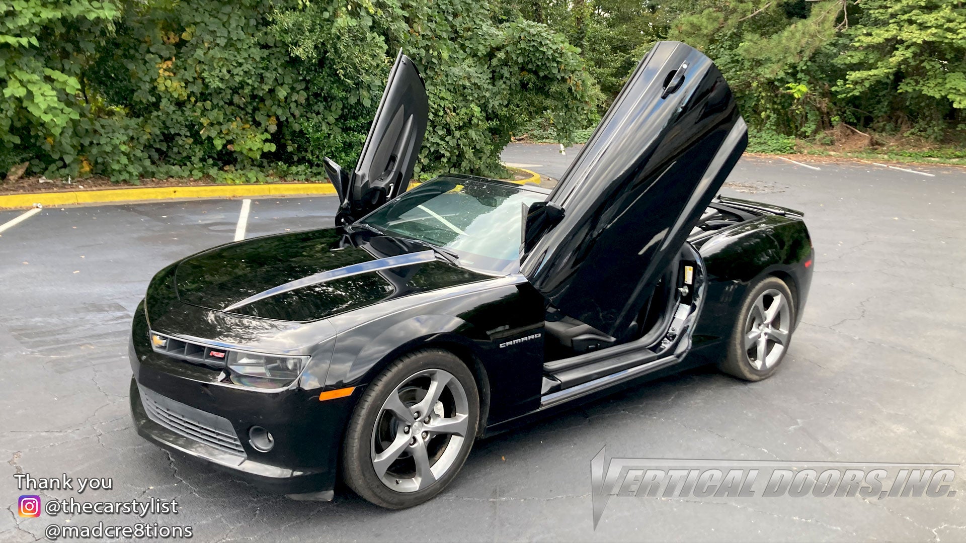 Installer | Mad Creations ATL | Atlanta, GA | Chevrolet Camaro featuring Vertical Lambo Doors Conversion Kit by Vertical Doors, Inc.