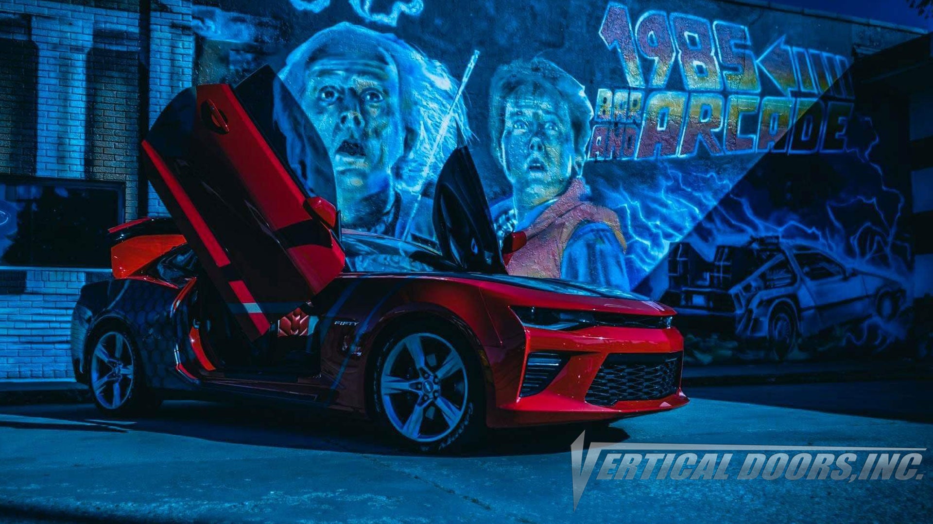 Check out Farris Chevy Camaro SS from Kansas featuring Vertical Doors, Inc. vertical lambo doors conversion kit.